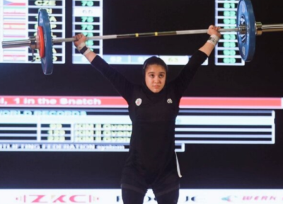وزنه برداری نوجوانان جهان ، غزاله حسینی در دو ضرب برنز گرفت